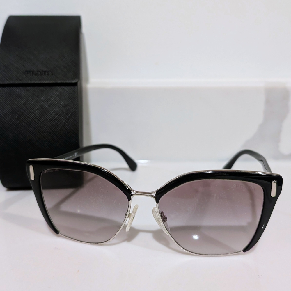 Prada Black Cat-Eye Sunglasses